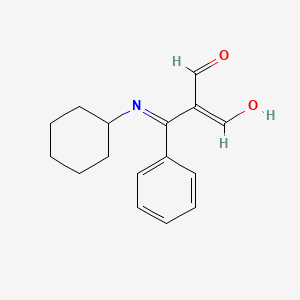 molecular formula C16H19NO2 B13383264 (Z)-2-(N-cyclohexyl-C-phenylcarbonimidoyl)-3-hydroxyprop-2-enal 