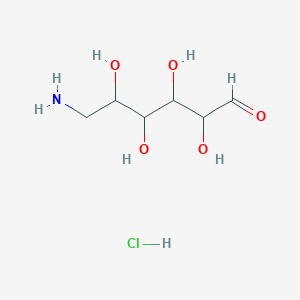 molecular formula C6H14ClNO5 B13383294 6-Amino-2,3,4,5-tetrahydroxyhexanal;hydrochloride 