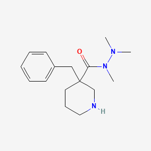 molecular formula C16H25N3O B13383296 3-benzyl-N,N',N'-trimethylpiperidine-3-carbohydrazide 