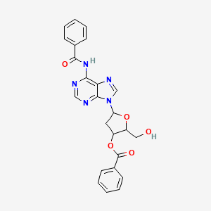 (2R,3S,5R)-5-(6-benzamido-9H-purin-9-yl)-2-(hydroxymethyl)oxolan-3-yl benzoate