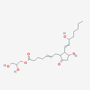 molecular formula C23H38O7 B13383334 2,3-Dihydroxypropyl 7-[3-hydroxy-2-(3-hydroxyoct-1-enyl)-5-oxocyclopentyl]hept-5-enoate 