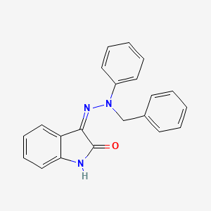 molecular formula C21H17N3O B13383350 3-(2-Benzyl-2-phenylhydrazinyl)indol-2-one 