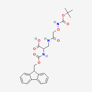 (2S)-3-[2-({[(tert-butoxy)carbonyl]amino}oxy)acetamido]-2-({[(9H-fluoren-9-yl)methoxy]carbonyl}amino)propanoic acid