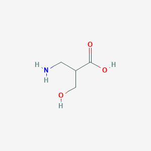 molecular formula C4H9NO3 B13383360 3-Amino-2-(hydroxymethyl)propanoic acid 