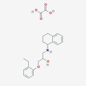 1-(2-ethylphenoxy)-3-(1,2,3,4-tetrahydronaphthalen-1-ylamino)propan-2-ol;oxalic acid