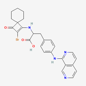 N-(2-Bromo-3-oxospiro[3.5]non-1-en-1-yl)-4-(2,7-naphthyridin-1-ylamino)-L-phenylalanine