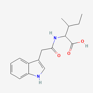 molecular formula C16H20N2O3 B13383416 N-(1H-indol-3-ylacetyl)isoleucine 