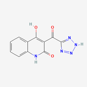 4-hydroxy-3-(1H-tetraazol-5-ylcarbonyl)-2(1H)-quinolinone