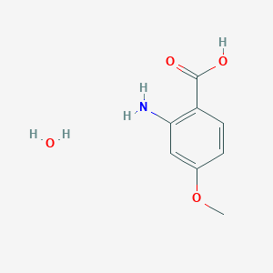 molecular formula C8H11NO4 B13383457 2-Amino-4-methoxybenzoic acid hydrate 