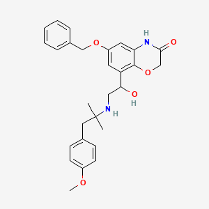 (R)-6-(Benzyloxy)-8-[1-hydroxy-2-[[1-(4-methoxyphenyl)-2-methyl-2-propyl]amino]ethyl]-2H-benzo[b][1,4]oxazin-3(4H)-one