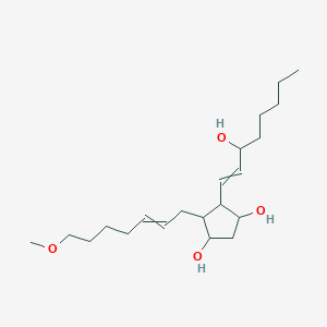 molecular formula C21H38O4 B13383491 4-(3-Hydroxyoct-1-enyl)-5-(7-methoxyhept-2-enyl)cyclopentane-1,3-diol 