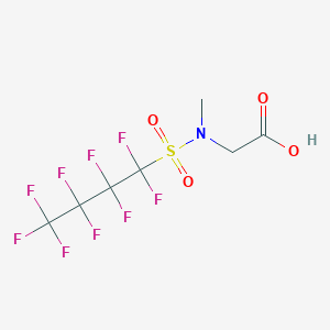 molecular formula C4F9SO2N(CH3)CH2COOH<br>C7H6F9NO4S B13383511 MeFBSAA CAS No. 159381-10-9