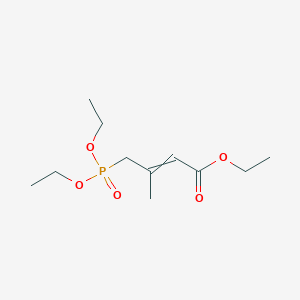 Ethyl 4-(diethoxyphosphoryl)-3-methyl-but-2-enoate