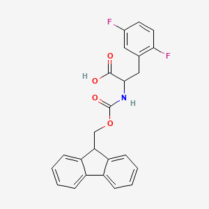 molecular formula C24H19F2NO4 B13383538 (S)-3-(2,5-Difluoro-phenyl)-2-(9H-fluoren-9-ylmethoxycarbonylamino)-propionic acid 