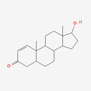 molecular formula C19H28O2 B13383587 1-T; (c)(1/2)1-Dihydrotestosterone; (c)(1/2)1-DHT; Dihydroboldenone 