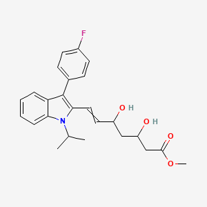 Methyl 7-[3-(4-fluorophenyl)-1-propan-2-ylindol-2-yl]-3,5-dihydroxyhept-6-enoate