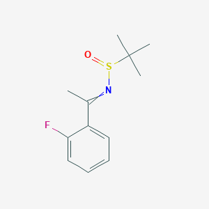 N-[1-(2-fluorophenyl)ethylidene]-2-methylpropane-2-sulfinamide