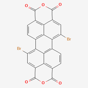 molecular formula C24H6Br2O6 B1338383 5,12-二溴蒽并[2,1,9-def:6,5,10-d'e'f']二异茚满-1,3,8,10-四酮 CAS No. 118129-60-5