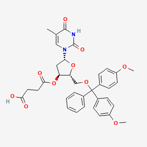 molecular formula C35H36N2O10 B1338394 5'-O-(4,4'-二甲氧基三苯甲基)-胸苷-3'-O-琥珀酸 CAS No. 74405-40-6