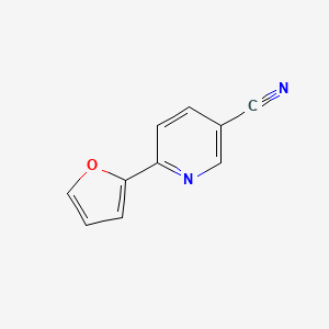 molecular formula C10H6N2O B1338397 6-(2-呋喃基)烟腈 CAS No. 619334-28-0