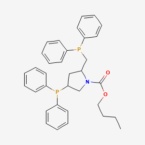 Butyl 4-diphenylphosphanyl-2-(diphenylphosphanylmethyl)pyrrolidine-1-carboxylate