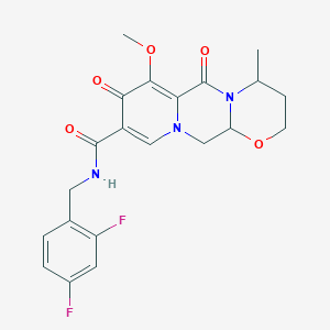 N-[(2,4-difluorophenyl)methyl]-11-methoxy-7-methyl-9,12-dioxo-4-oxa-1,8-diazatricyclo[8.4.0.03,8]tetradeca-10,13-diene-13-carboxamide