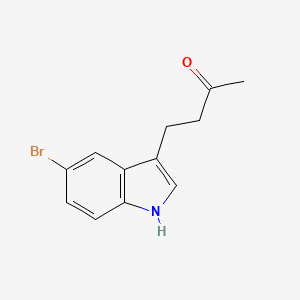 molecular formula C12H12BrNO B1338409 4-(5-bromo-1H-indol-3-yl)-2-butanone CAS No. 552314-85-9