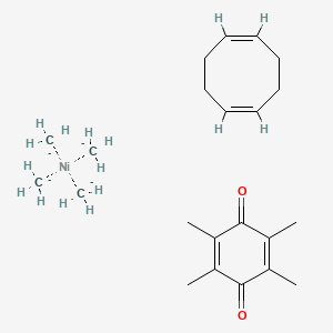 molecular formula C22H36NiO2-4 B13384097 Bis(1,5-cyclooctadiene)(duroquinone)nickel 