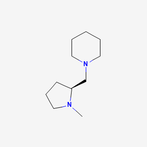molecular formula C11H22N2 B1338417 (S)-1-((1-甲基吡咯烷-2-基)甲基)哌啶 CAS No. 84466-85-3