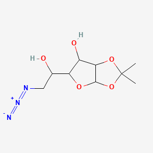 5-(2-Azido-1-hydroxyethyl)-2,2-dimethyl-3a,5,6,6a-tetrahydrofuro[2,3-d][1,3]dioxol-6-ol