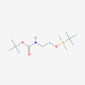 molecular formula C13H29NO3Si B1338422 叔丁基 2-(叔丁基二甲基甲硅烷基氧基)乙基氨基甲酸酯 CAS No. 203738-69-6