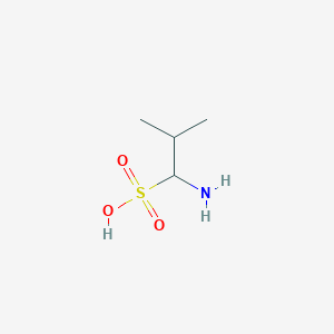 molecular formula C4H11NO3S B133843 1-氨基-2-甲基丙烷-1-磺酸 CAS No. 141044-68-0