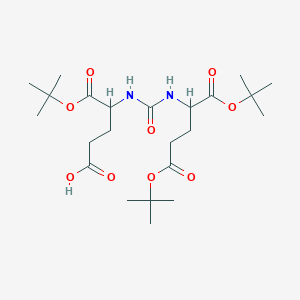 4-[[1,5-bis[(2-methylpropan-2-yl)oxy]-1,5-dioxopentan-2-yl]carbamoylamino]-5-[(2-methylpropan-2-yl)oxy]-5-oxopentanoic acid