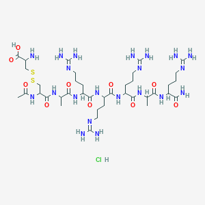 Ac-DL-Cys(1)-DL-Ala-DL-Arg-DL-Arg-DL-Arg-DL-Ala-DL-Arg-NH2.H-DL-Cys(1)-OH.HCl