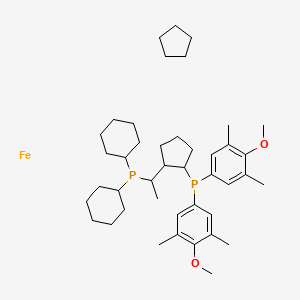 (R)-(-)-1-[(SP)-2-[Bis(3,5-dimethyl-4-methoxyphenyl)phosphino]ferrocenyl]ethyldicyclohexylphosphine