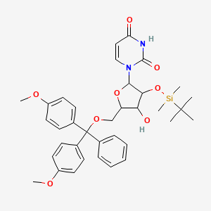 1-[(2R,3R,4R,5R)-5-[[Bis(4-methoxyphenyl)(phenyl)methoxy]methyl]-3-[(tert-butyldimethylsilyl)oxy]-4-hydroxy-2-tetrahydrofuryl]pyrimidine-2,4(1H,3H)-dione