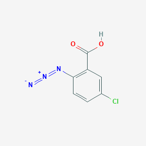 molecular formula C7H4ClN3O2 B1338466 2-叠氮基-5-氯苯甲酸 CAS No. 88279-11-2