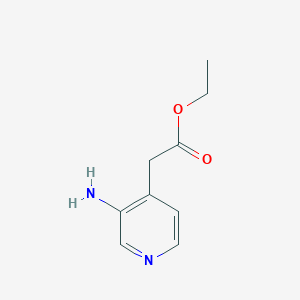 molecular formula C9H12N2O2 B1338472 2-(3-氨基吡啶-4-基)乙酸乙酯 CAS No. 65645-57-0