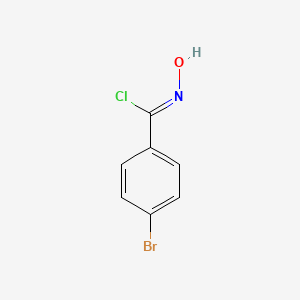 molecular formula C7H5BrClNO B1338502 4-溴-α-氯苯甲醛肟 CAS No. 29203-58-5