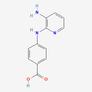 molecular formula C12H11N3O2 B1338507 4-((3-氨基吡啶-2-基)氨基)苯甲酸 CAS No. 342803-86-5