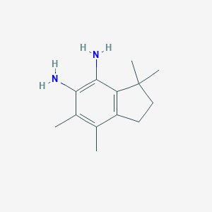 B133851 3,3,6,7-Tetramethyl-1,2-dihydroindene-4,5-diamine CAS No. 156485-24-4