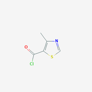 molecular formula C5H4ClNOS B1338529 4-甲基-1,3-噻唑-5-羰基氯 CAS No. 54237-09-1