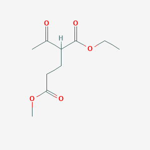 molecular formula C10H16O5 B1338531 1-乙基 5-甲基 2-乙酰戊二酸二乙酯 CAS No. 760-52-1