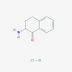 molecular formula C10H12ClNO B1338533 2-氨基-1,2,3,4-四氢萘-1-酮盐酸盐 CAS No. 6298-95-9