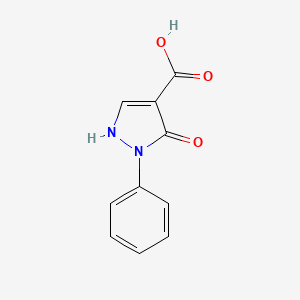 molecular formula C10H8N2O3 B1338537 5-羟基-1-苯基-1H-吡唑-4-羧酸 CAS No. 70453-98-4