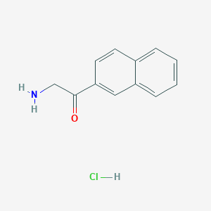 molecular formula C12H12ClNO B1338538 2-氨基-1-(萘-2-基)乙酮盐酸盐 CAS No. 38061-36-8