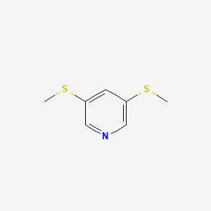 molecular formula C7H9NS2 B1338540 3,5-双(甲硫基)吡啶 CAS No. 70999-08-5