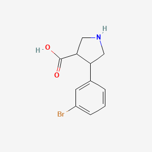 4-(3-Bromophenyl)pyrrolidine-3-carboxylic acid