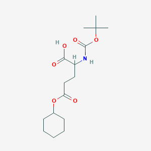 5-cyclohexyloxy-2-[(2-methylpropan-2-yl)oxycarbonylamino]-5-oxopentanoic acid