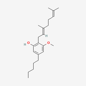 Phenol, 2-[(2E)-3,7-dimethyl-2,6-octadien-1-yl]-3-methoxy-5-pentyl-